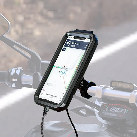 KNMASTER TT950WU Telefon Tutucu Titreşim Engelleyici Usb’li Tüm Motosikletlere Uyumlu