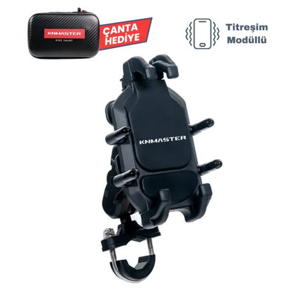 knmaster tt860 / telefon tutucu - titreşim engelleyicili tüm motosikletlere uyumlu