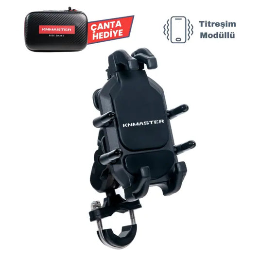 knmaster tt860 / telefon tutucu - titreşim engelleyicili tüm motosikletlere uyumlu