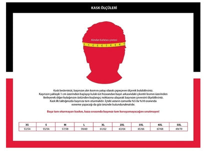 mts çene açılır kask / m-966 red