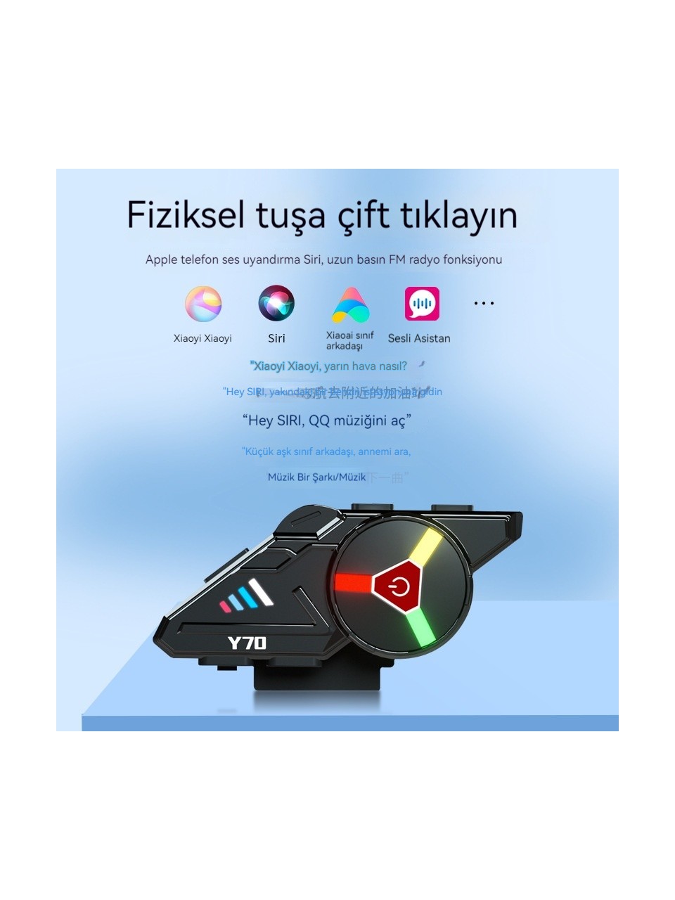y70 ınterkom / motosiklet kask bluetooth interkom kulaklık seti