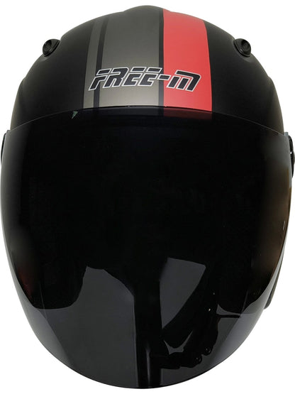 free-m yarım kask/ fr-601 red