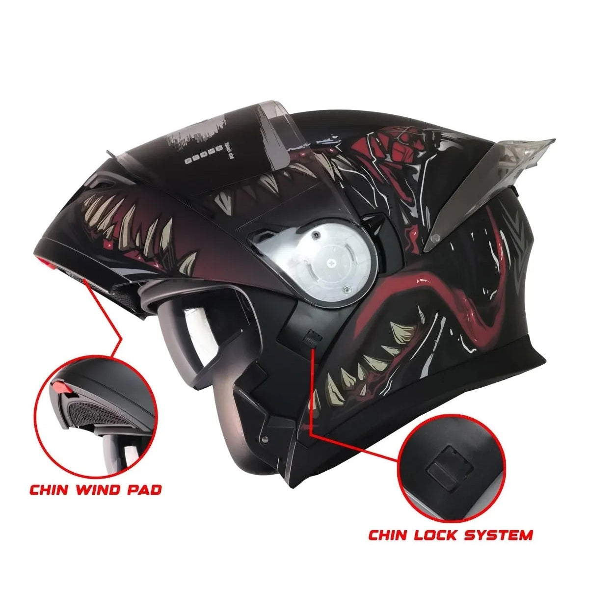 free-m kask/ fr-965 swamp çene açılır