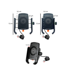 knmaster tt-600wu / telefon tutucu tüm motosikletlere uyumlu kablosuz ve usb’li