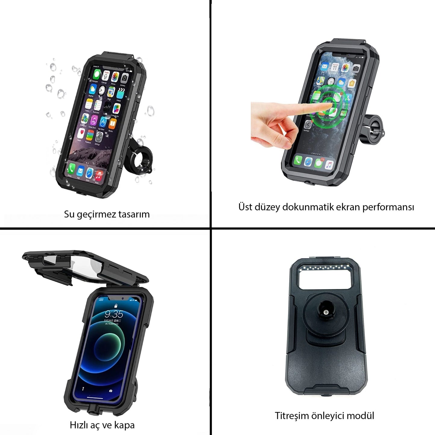 knmaster tt900 / telefon tutucu titreşim engelleyicili