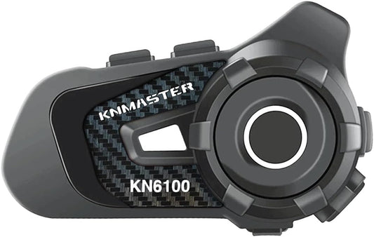 KNMASTER KN6100 Motosiklet Kask Bluetooth İnterkom Kulaklık Seti – Karbon Siyah