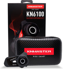 knmaster kn6100 motosiklet kask bluetooth interkom kulaklık seti – karbon siyah