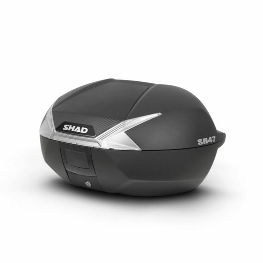 SHAD MOTOSİKLET ÇANTASI 47 LT / SH47 SİYAH KARBON