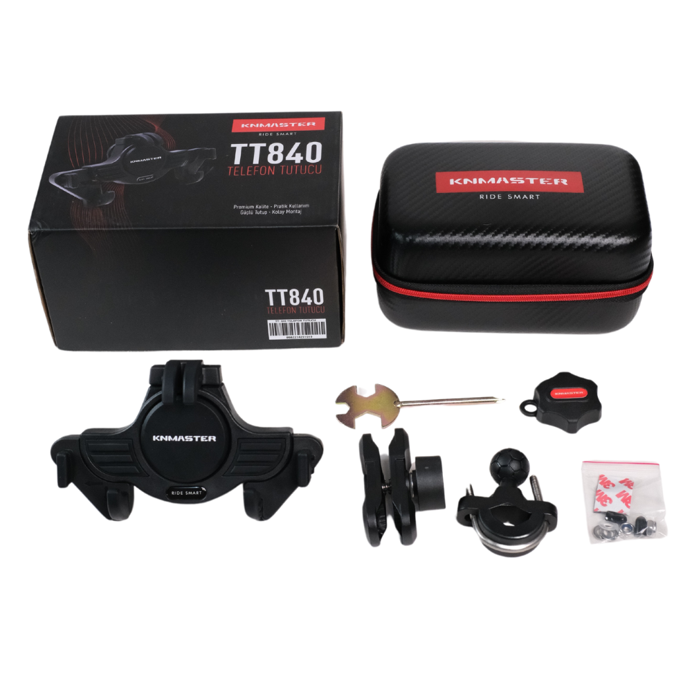 knmaster tt840 / telefon tutucu titreşim engelleyicili tüm motosikletlere uyumlu