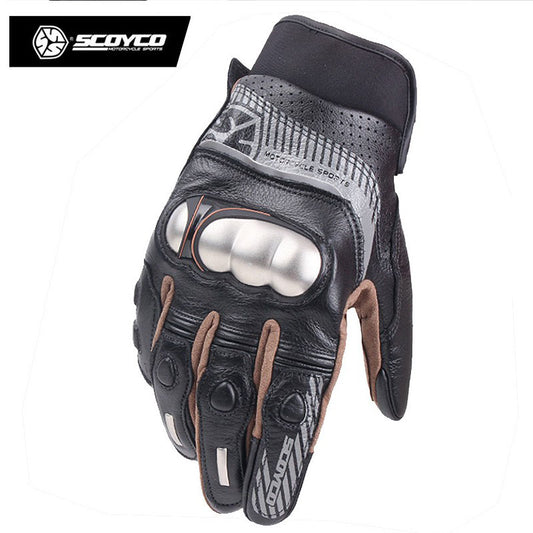 SCOYCO KARBON KEVLAR DERİ ELDİVEN / MC60