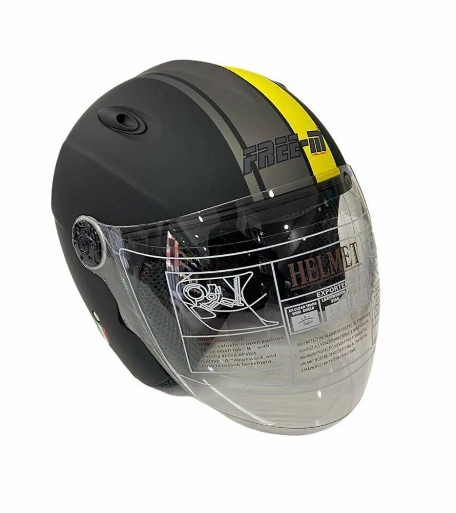 free-m yarım kask / fr-601 neon