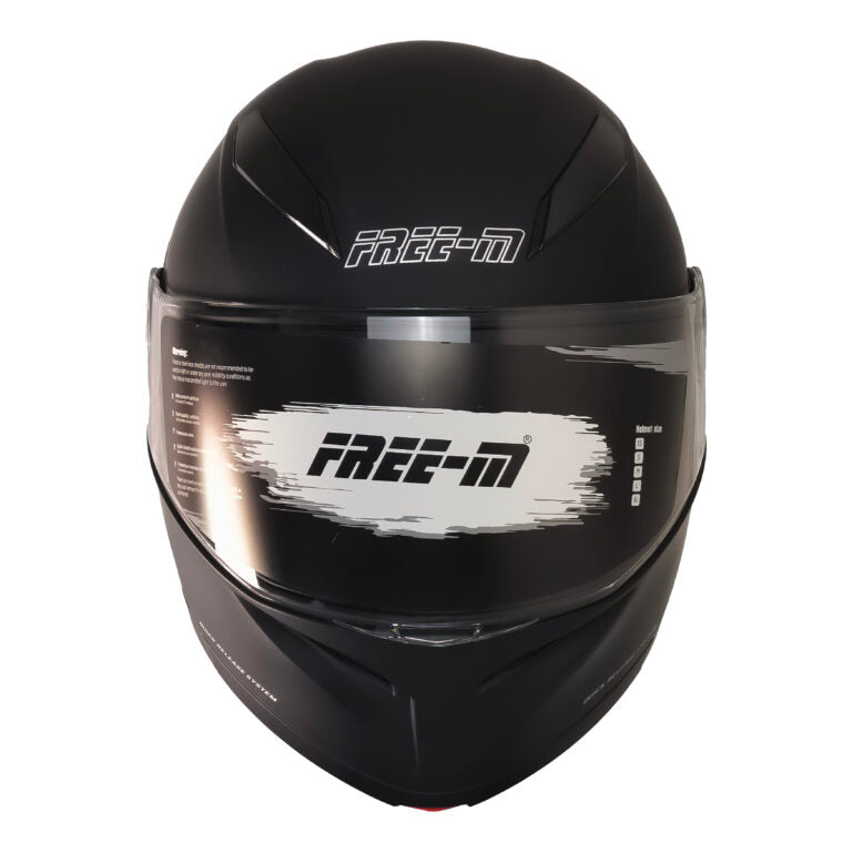 free-m kask /  fr-965 mat black çene açılır