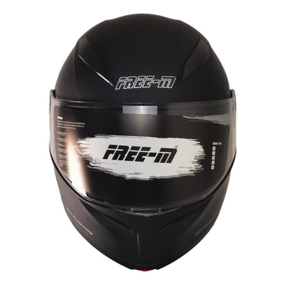 free-m kask /  fr-965 mat black çene açılır