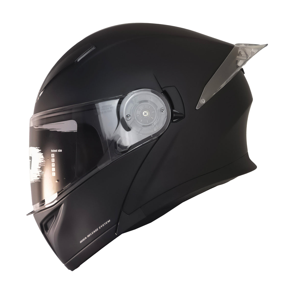 free-m kask /  fr-965 mat black çene açılır