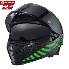 scoyco kask / ff-871 ghost full face