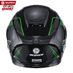 scoyco kask / ff-871 ghost full face