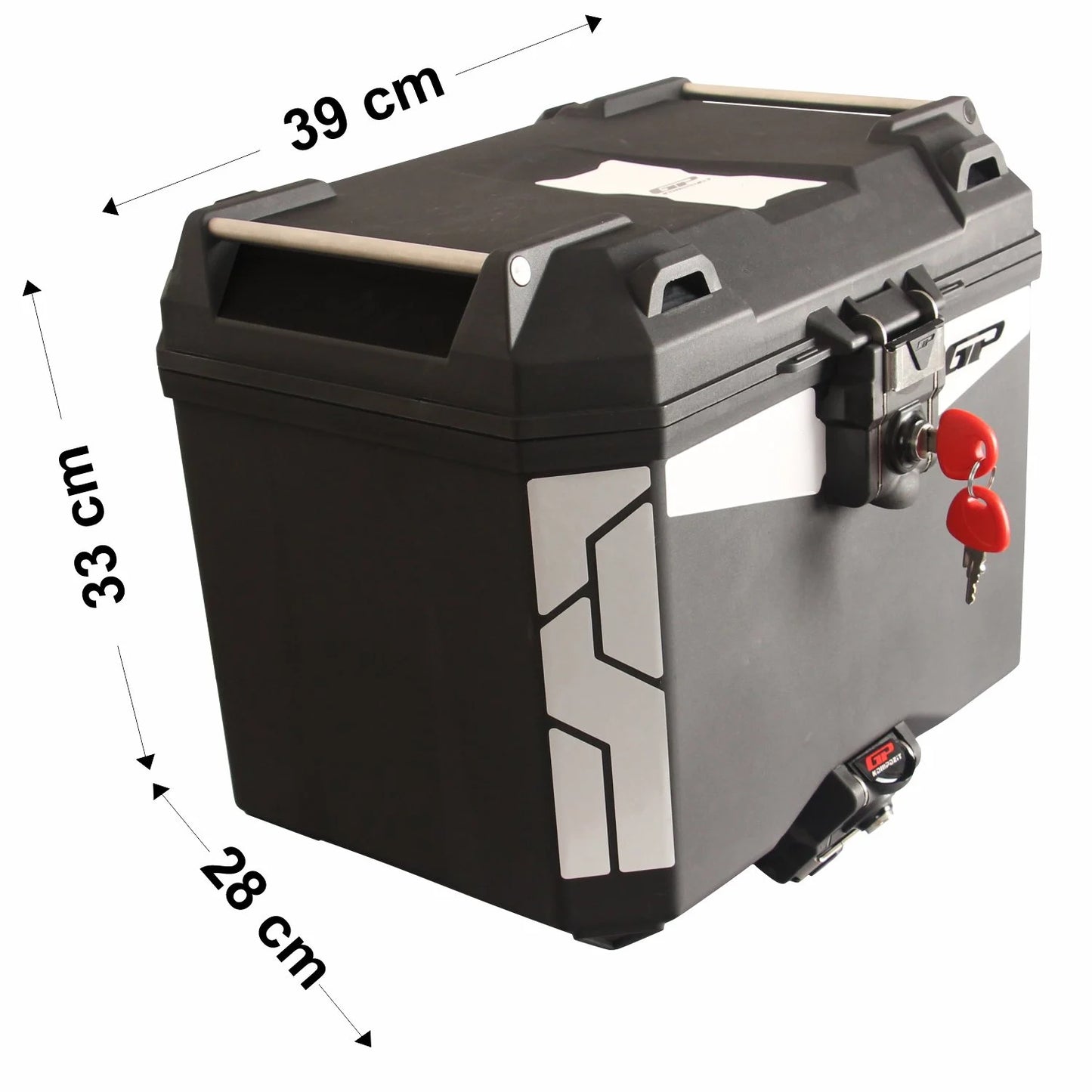 gp kompozit universal 33 lt plastik motosiklet çantası