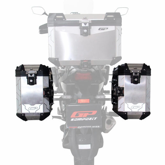 GP Kompozit 2x40 lt Alüminyum Motosiklet Yan Çanta Seti  Universal