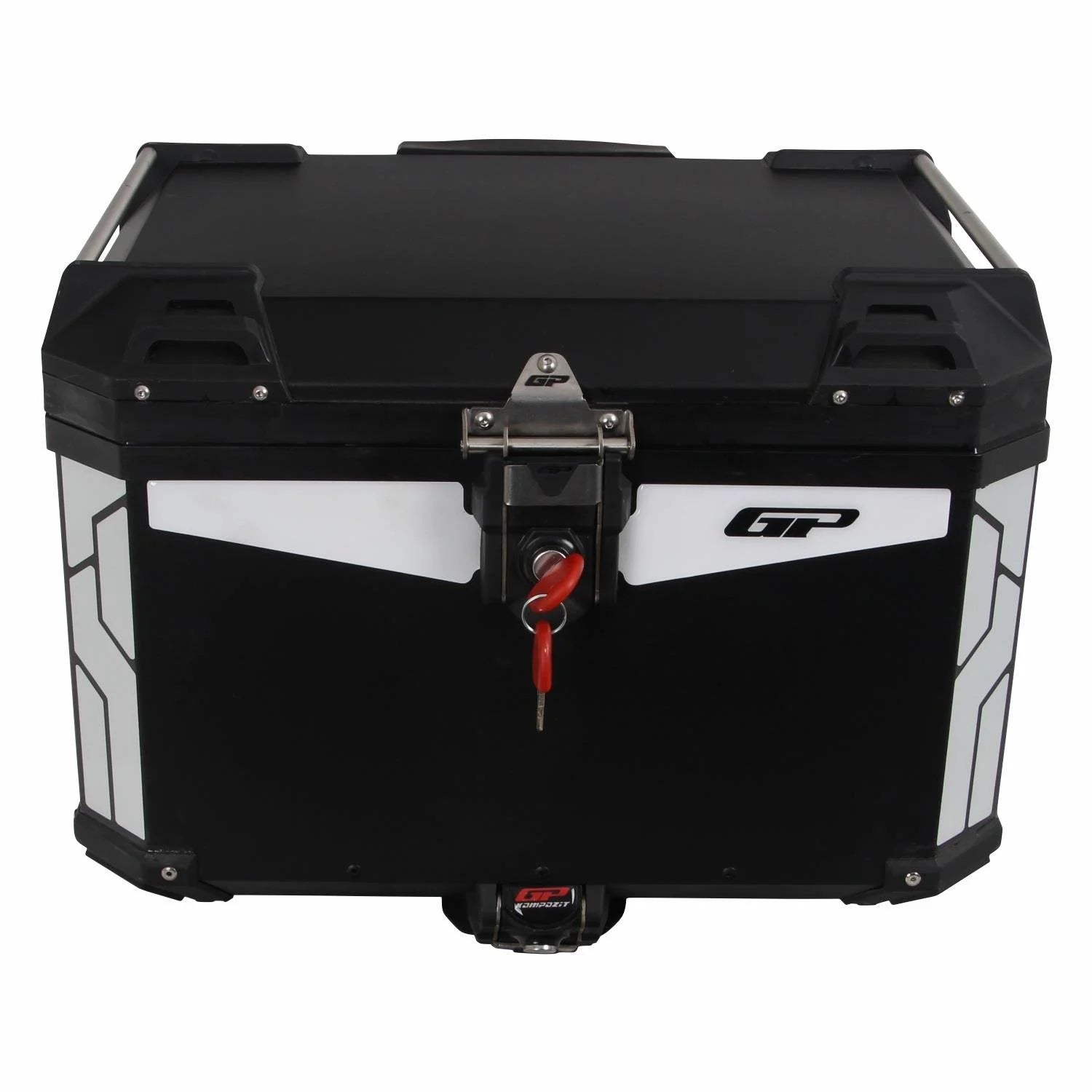 gp kompozit universal 57 lt alüminyum motosiklet çantası