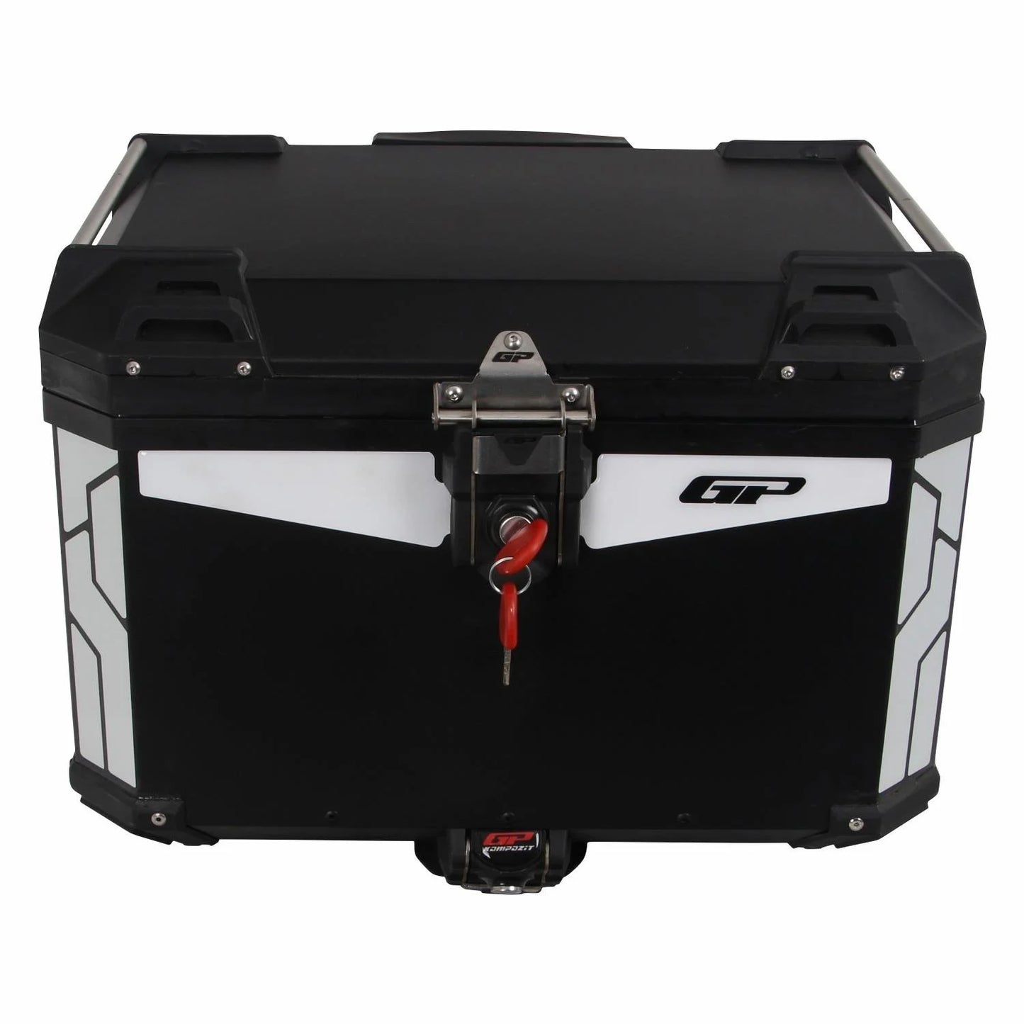 gp kompozit universal 57 lt alüminyum motosiklet çantası