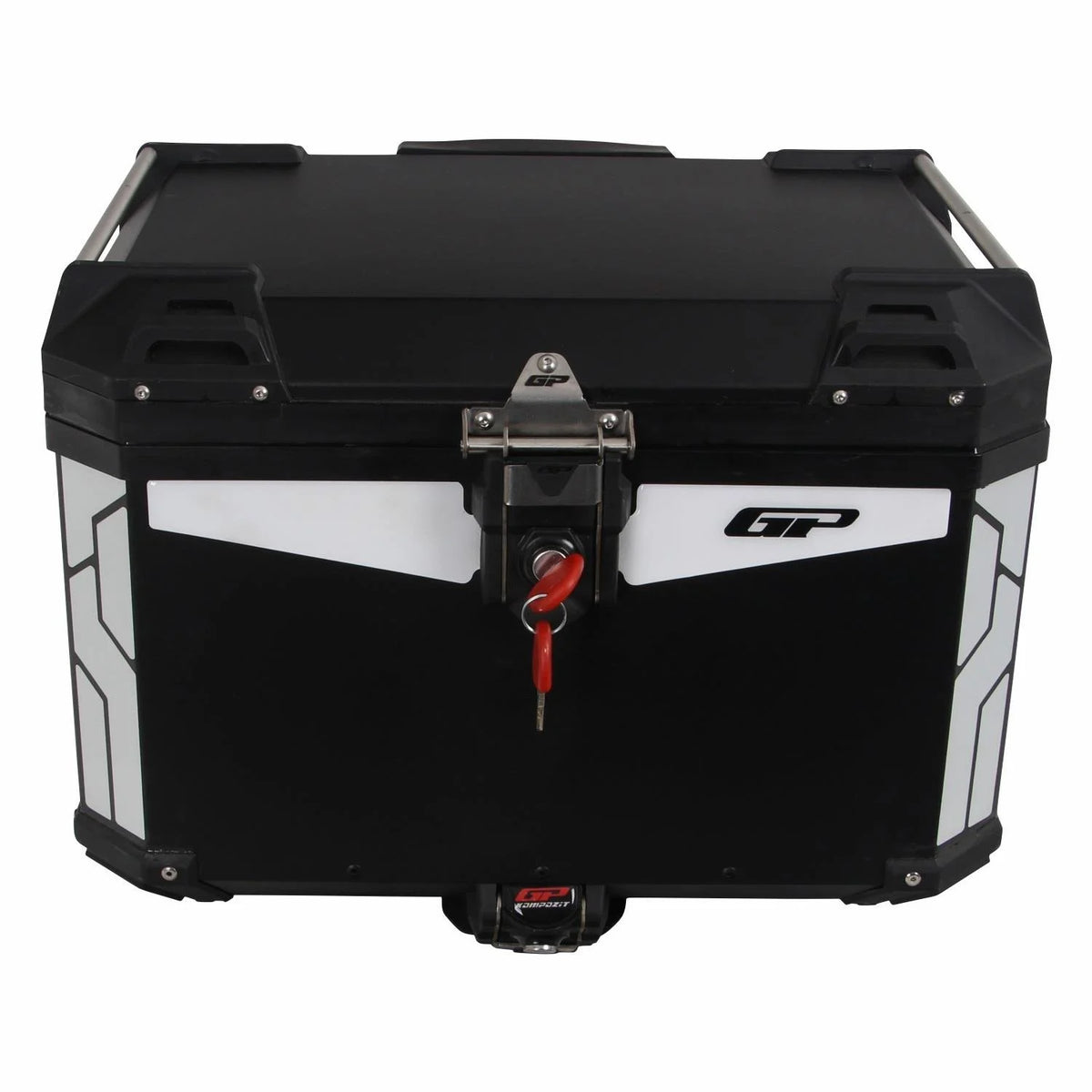 gp kompozit universal 57 lt alüminyum motosiklet çantası