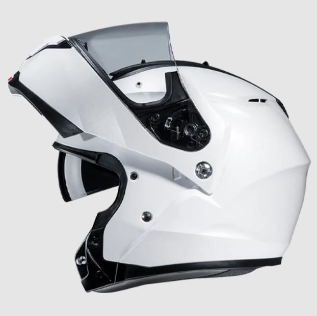 hjc c91n çene açılır kask / ıncı beyazı