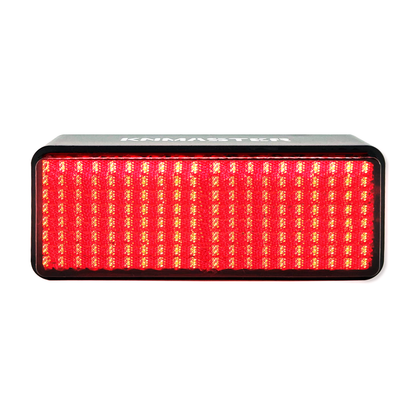 knmaster stop-500 universal dikdörtgen kırmızı ledli motosiklet reflektör kedigözü