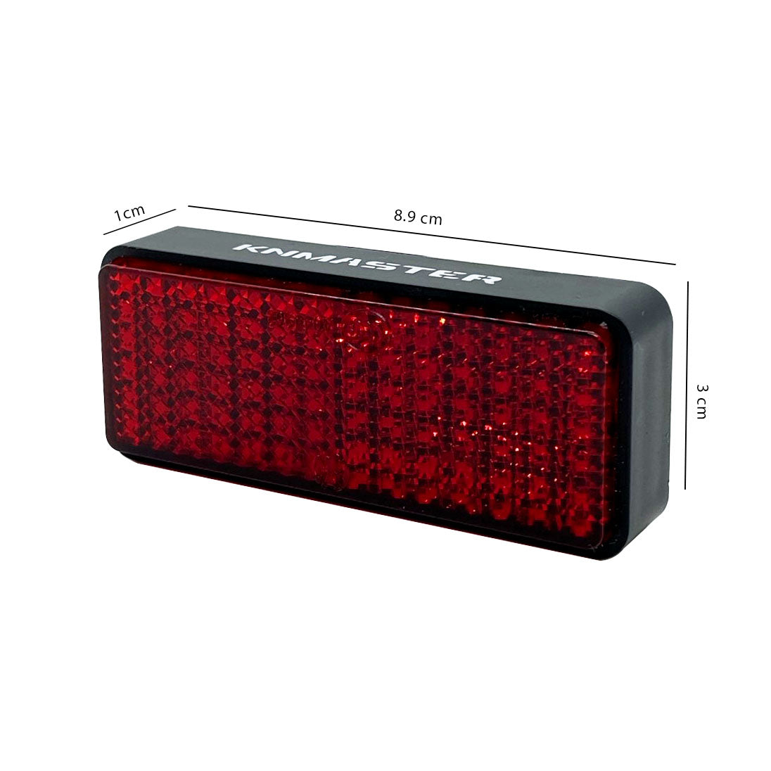 knmaster stop-500 universal dikdörtgen kırmızı ledli motosiklet reflektör kedigözü