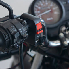 knmaster usb girişli motosiklet sis farı aç kapa butonu