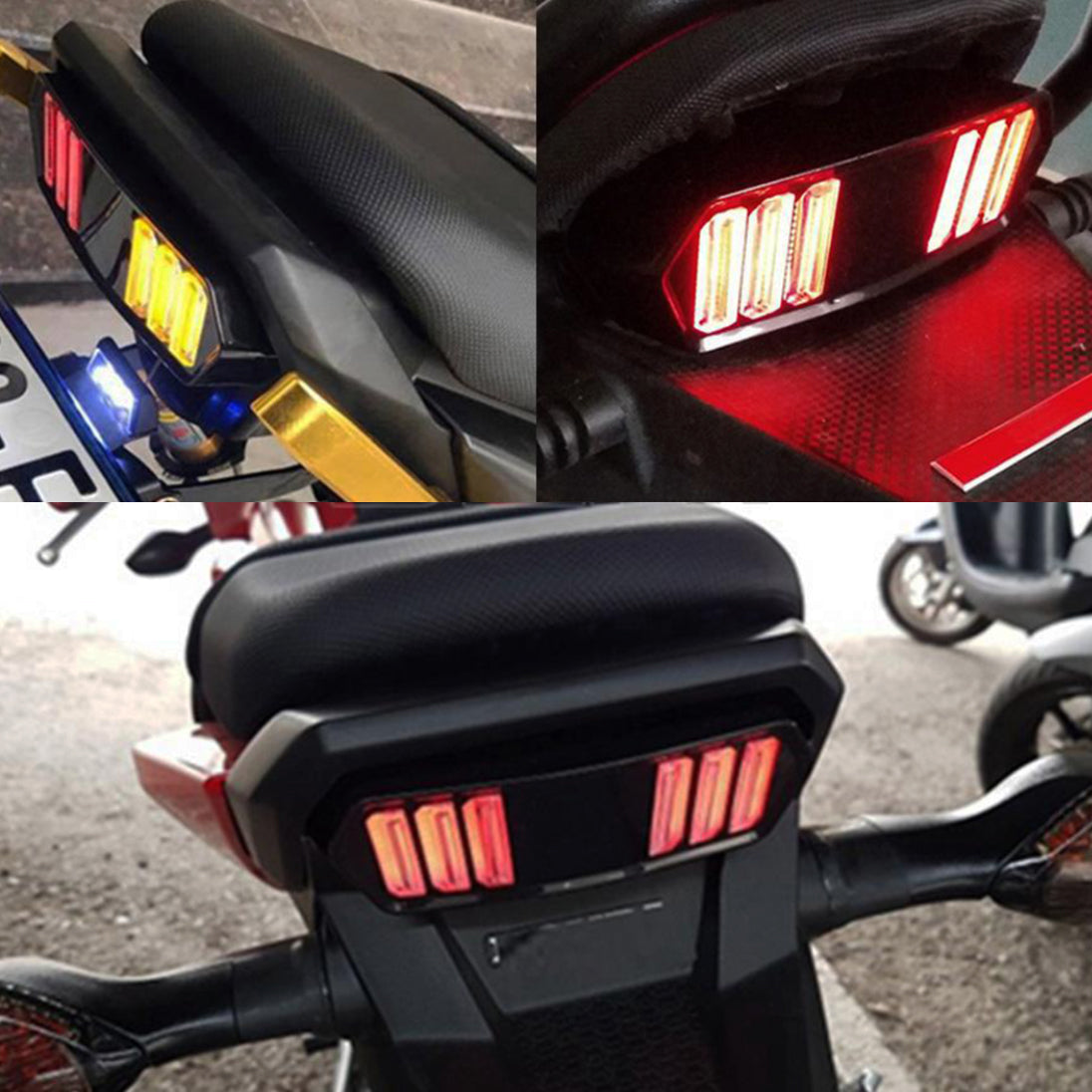 knmaster modas motosiklet fren stop lambası dönüş sinyali arka kuyruk ledi