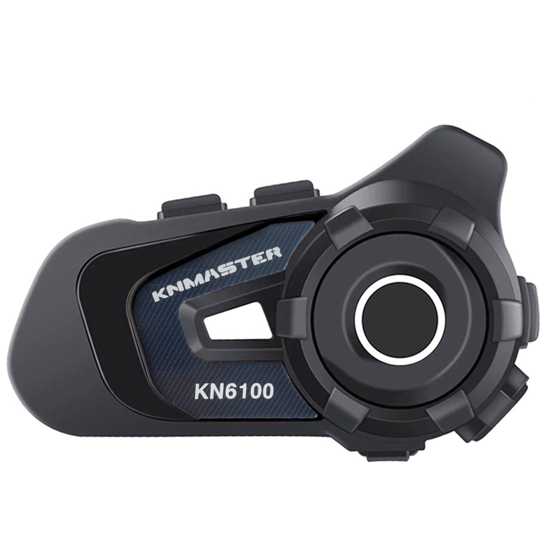 knmaster kn6100 motosiklet kask bluetooth interkom kulaklık seti – karbon siyah
