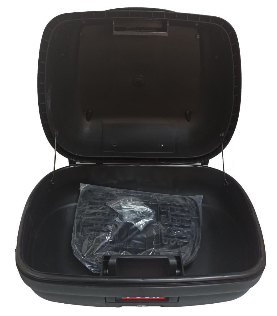 wogen topcase çanta sırtlıklı 52 lt premıum [siyah]