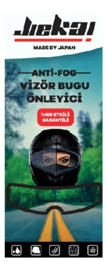 jıekaı kask vizör buğu önleyici
