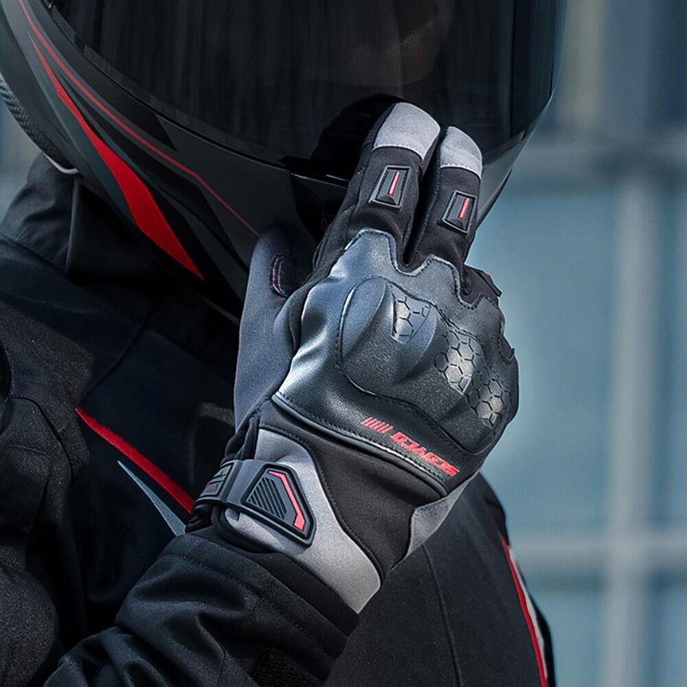scoyco kışlık eldıven / black red mc192wp