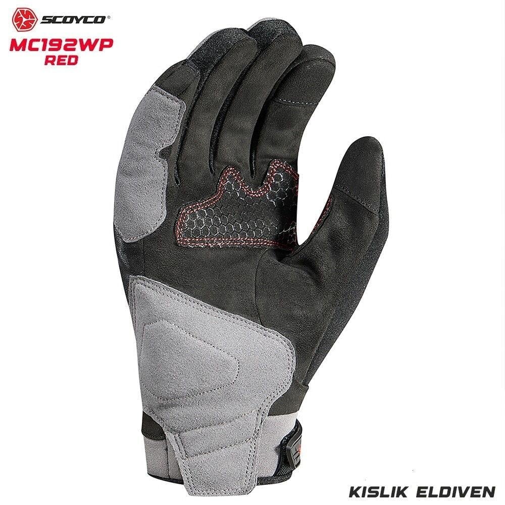 scoyco kışlık eldıven / black red mc192wp