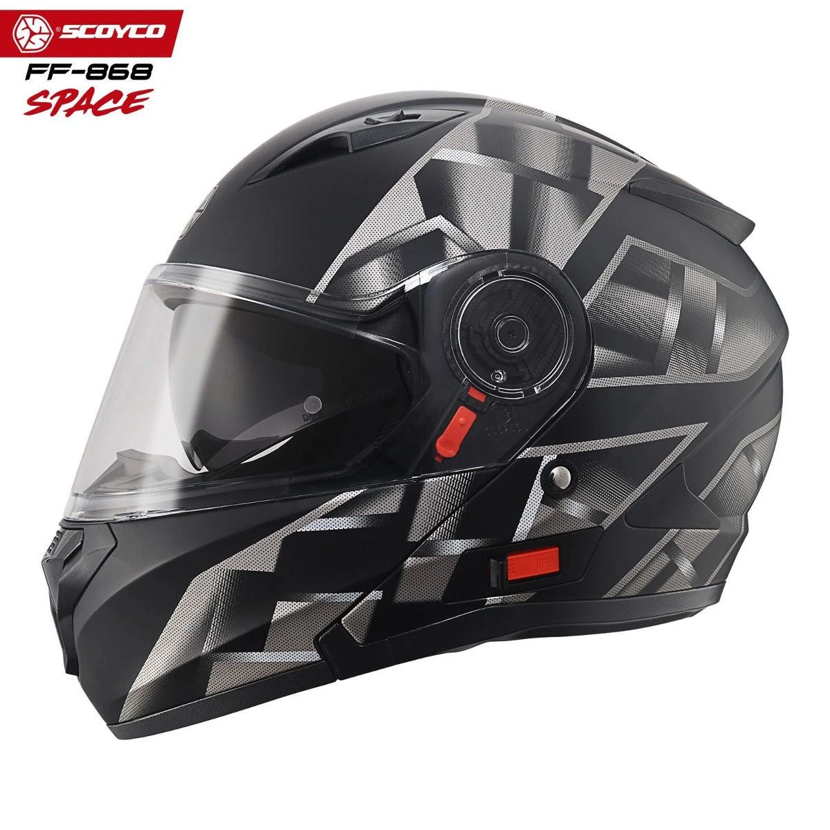 scoyco kask / ff-868 space çene açılır