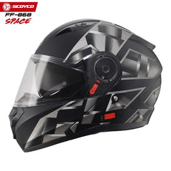 scoyco kask / ff-868 space çene açılır