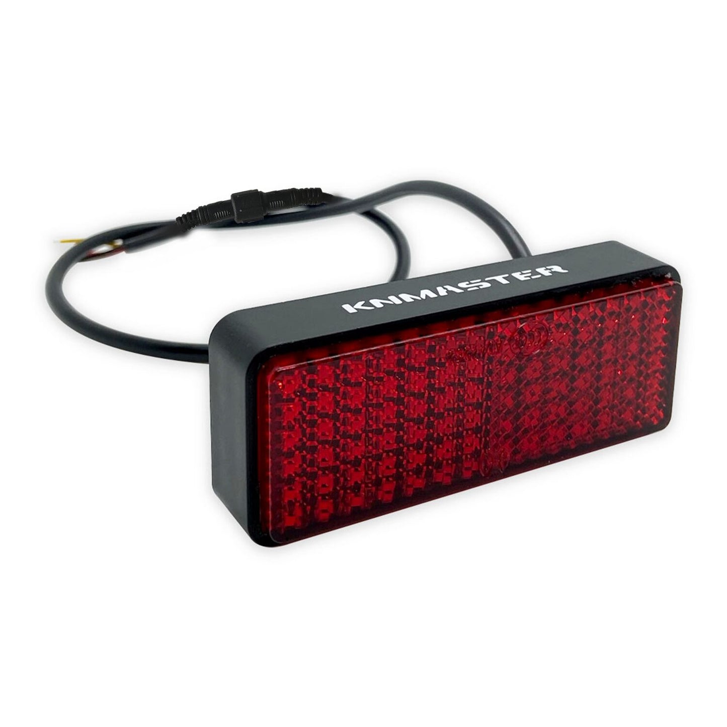 knmaster stop-500 universal dikdörtgen kırmızı ledli motosiklet reflektör kedigözü