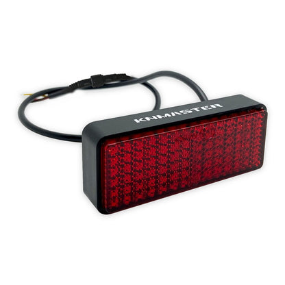 knmaster stop-500 universal dikdörtgen kırmızı ledli motosiklet reflektör kedigözü