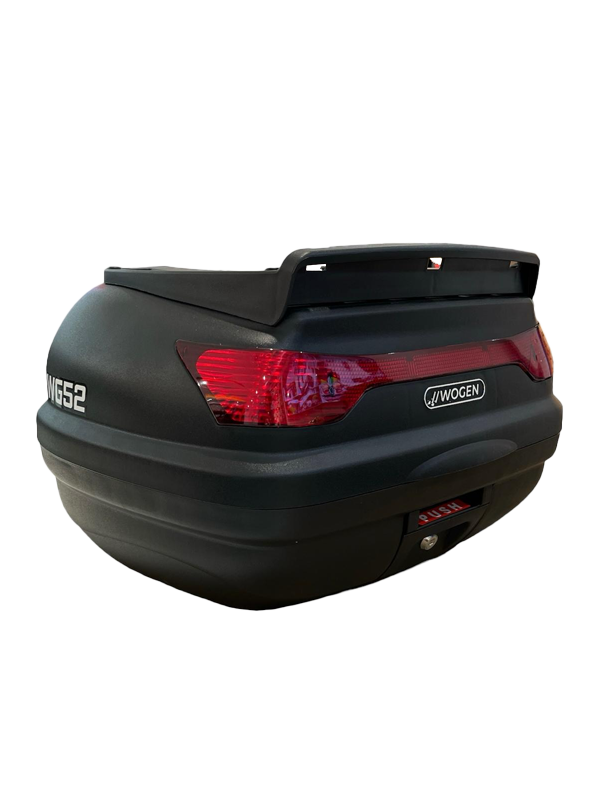 wogen topcase çanta sırtlıklı 52 lt premıum [siyah]