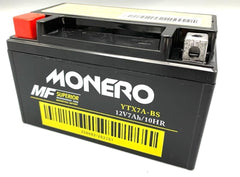 Monero YTX7A-BS 12V 7Ah Yatık Tip Motosiklet Aküsü – Uzun Ömürlü Enerji